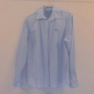Chase Bank long sleeve button up shirt